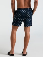 Original Penguin Blue All Over Print 100% Cotton Swim Short - Image 2 of 5
