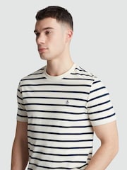 Original Penguin Blue Sticker Pete 100% Organic Cotton Hoodie - Image 4 of 5