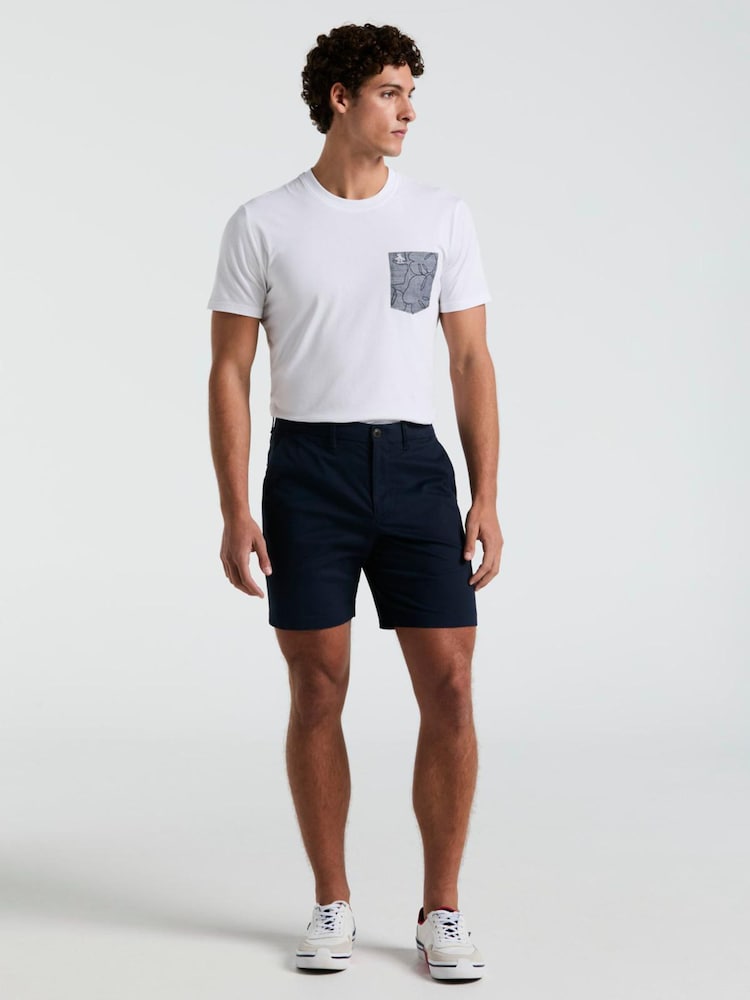 Blau/Chrom - Original Penguin – Core – Chino-Shorts - Bild 1 von 5
