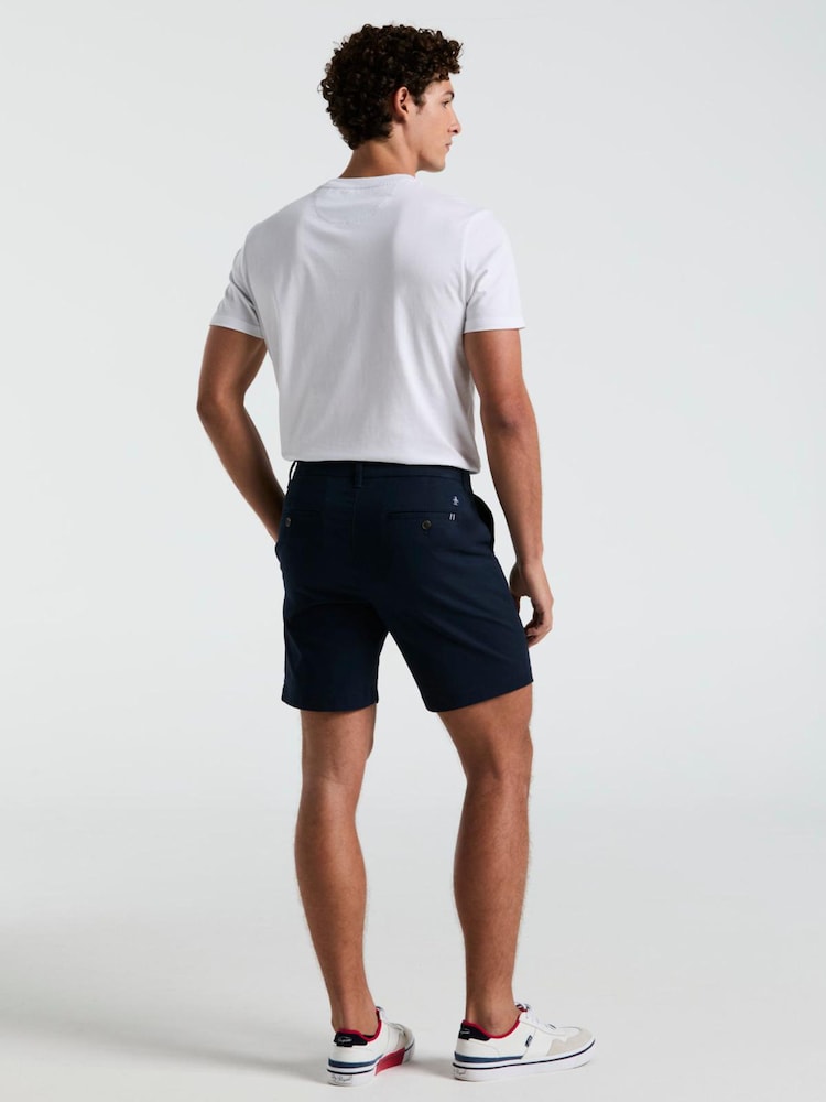 Blau/Chrom - Original Penguin – Core – Chino-Shorts - Bild 2 von 5