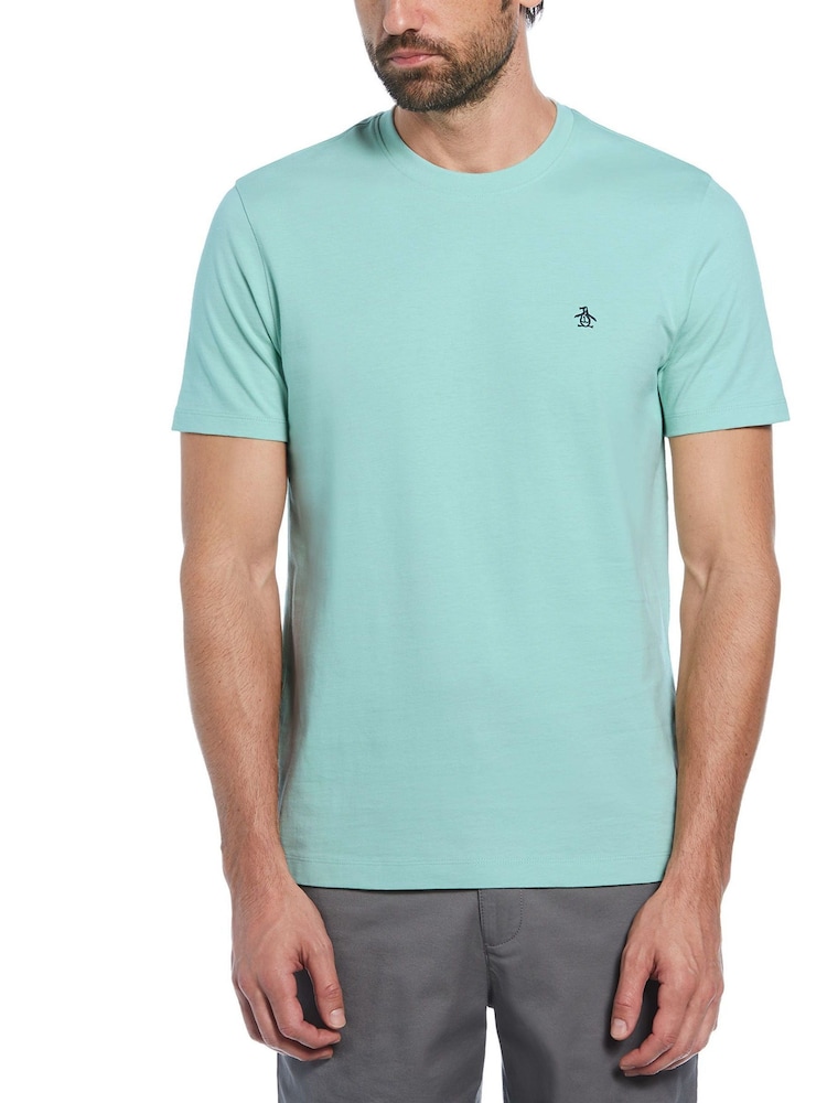 Original Penguin Pin Point 100% Cotton Logo T-Shirt - Image 1 of 3
