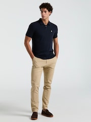 Голубой - Original Penguin Daddy Pique 100% Cotton Polo Shirt - Image 3 of 5