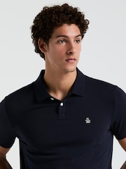 Голубой - Original Penguin Daddy Pique 100% Cotton Polo Shirt - Image 4 of 5