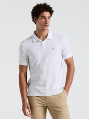أبيض - Original Penguin Daddy Pique 100% Cotton Polo Shirt - صورة 1 من 5
