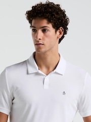 أبيض - Original Penguin Daddy Pique 100% Cotton Polo Shirt - صورة 4 من 5