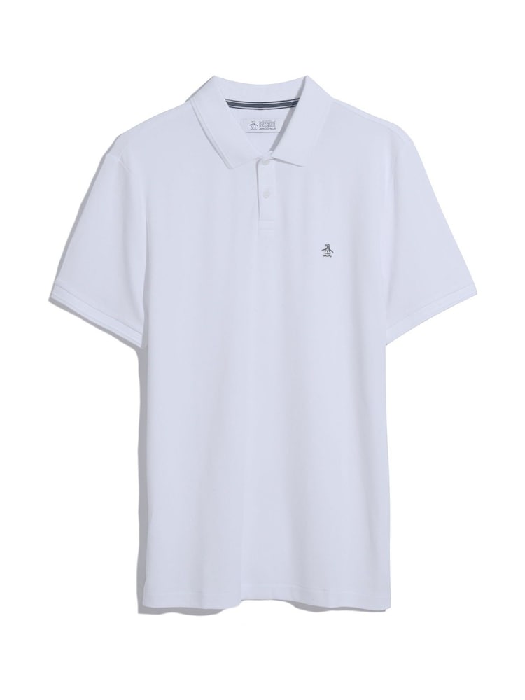 أبيض - Original Penguin Daddy Pique 100% Cotton Polo Shirt - صورة 5 من 5