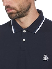 Original Penguin Textured Short Sleeve 100% Polo Shirt - Image 3 of 4