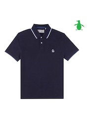 Original Penguin Textured Short Sleeve 100% Polo Shirt - Image 4 of 4