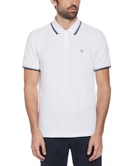 Original Penguin Textured Short Sleeve 100% Polo Shirt - Image 1 of 4