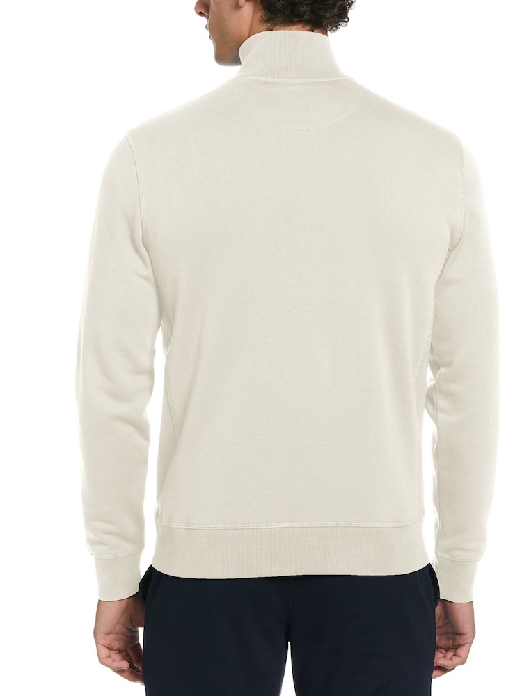 Original Penguin Natural 1/4 Zip 100% Cotton Sweatshirt - Image 2 of 4