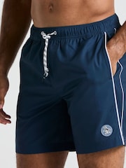 Original Penguin Blue Earl Swim Shorts - Image 3 of 5