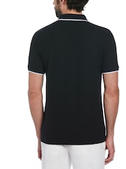 Original Penguin Textured Short Sleeve 100% Polo Shirt - Image 2 of 4