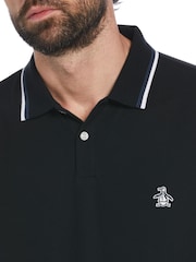Original Penguin Textured Short Sleeve 100% Polo Shirt - Image 3 of 4