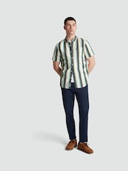 Original Penguin Blue Striped Crinkle Shirt - Image 3 of 5