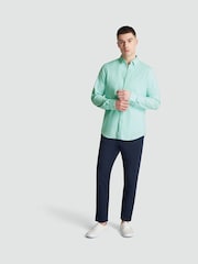 Original Penguin Blue Oxford Stretch Long Sleeve Shirt - Image 3 of 5