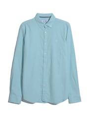Original Penguin Blue Oxford Stretch Long Sleeve Shirt - Image 5 of 5