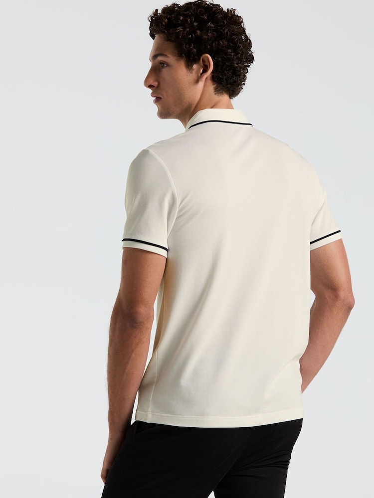 Бежевый хром - Рубашка поло из пике Original Penguin Earl - Image 2 of 6