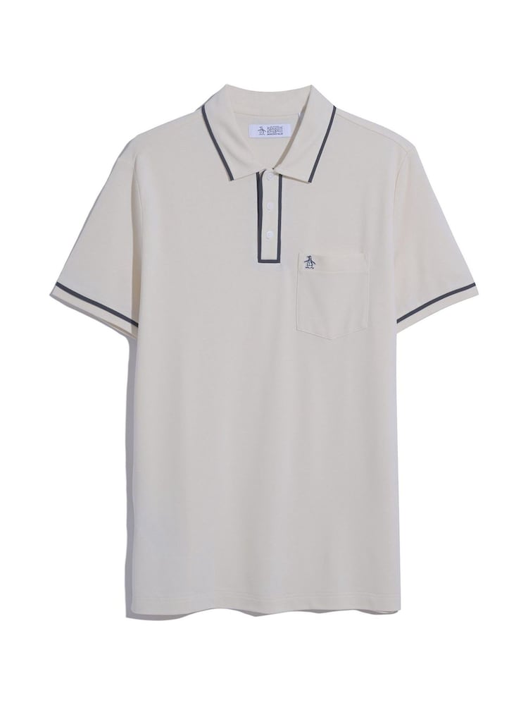 Бежевый хром - Рубашка поло из пике Original Penguin Earl - Image 6 of 6