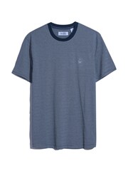 Original Penguin Blue Jacquard Stripe 100% Cotton T-Shirt - Image 5 of 5