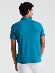 أزرق - Original Penguin Earl Pique Polo Shirt - صورة 2 من 4