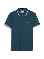 Original Penguin Textured Short Sleeve 100% Cotton White Shirt - Image 5 of 5