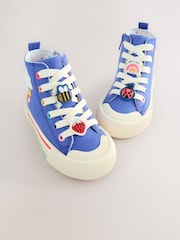 Blue Character Appliqué Standard Fit (F) High Top - Image 3 of 5