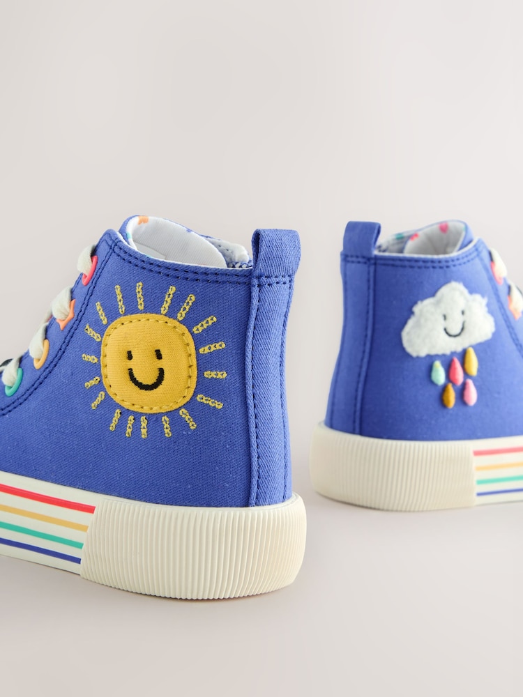 Blue Character Appliqué Standard Fit (F) High Top - Image 5 of 5 Blue Character Appliqué Standard Fit (F) High Top - Image 5 of 5