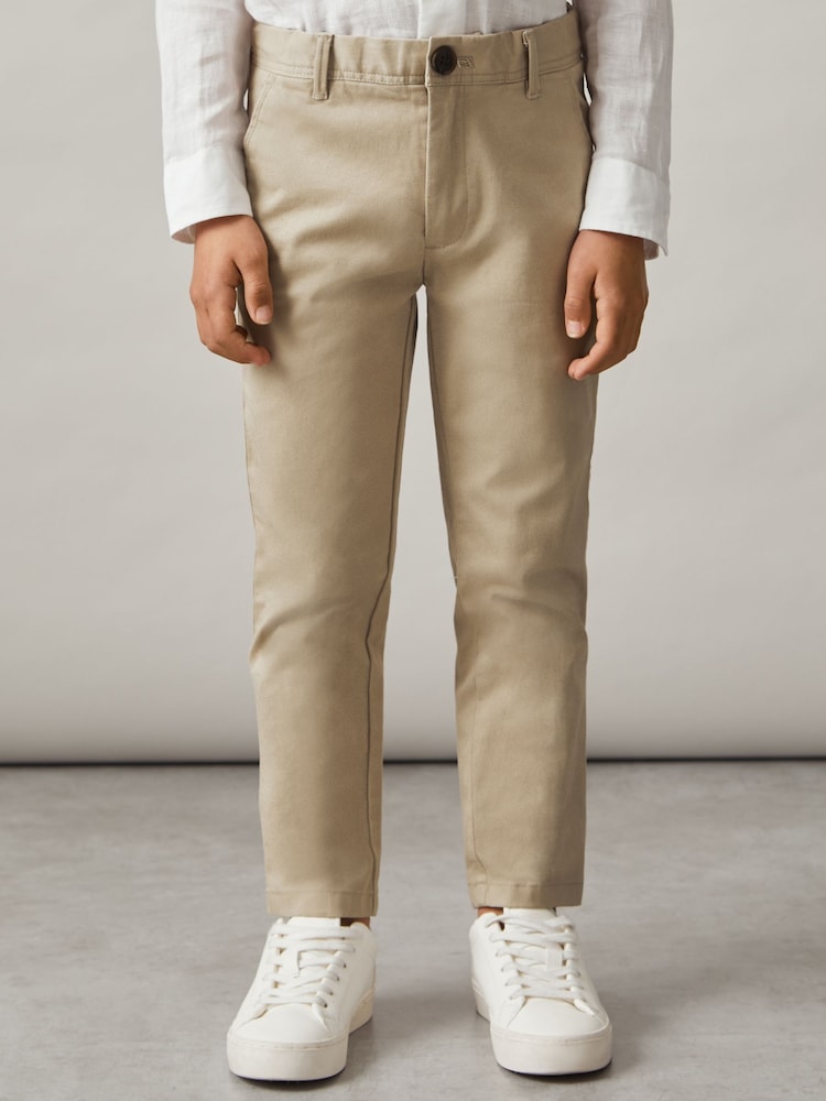 Reiss Stone Pitch 9-14 yrs Slim Fit Casual Chinos - Image 1 of 4