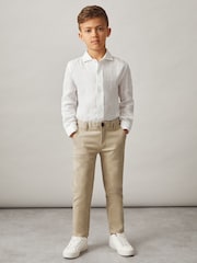 Reiss Stone Pitch 9-14 yrs Slim Fit Casual Chinos - Image 3 of 4