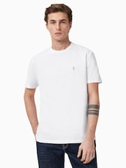 AllSaints White Dexter Short Sleeve Crew T-Shirt - Image 1 of 5