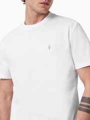 AllSaints White Dexter Short Sleeve Crew T-Shirt - Image 2 of 5