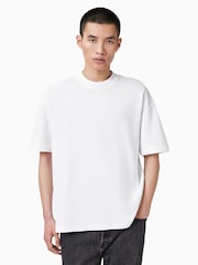 AllSaints White Haven Short Sleeve Crew T-Shirt - Image 1 of 7