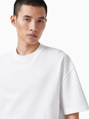 AllSaints White Haven Short Sleeve Crew T-Shirt - Image 2 of 7