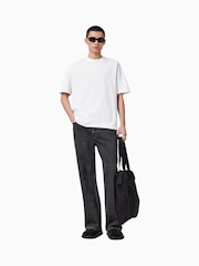 AllSaints White Haven Short Sleeve Crew T-Shirt - Image 3 of 7