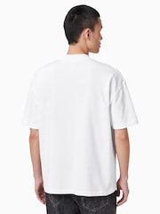 AllSaints White Haven Short Sleeve Crew T-Shirt - Image 6 of 7