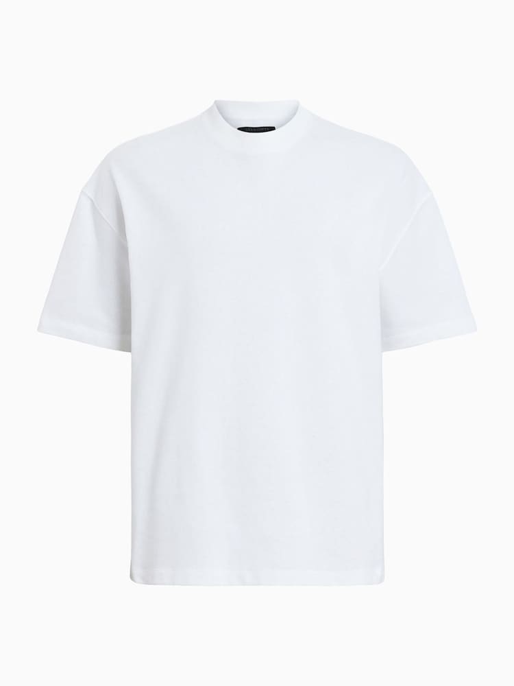 AllSaints White Haven Short Sleeve Crew T-Shirt - Image 7 of 7