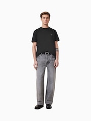 AllSaints Black Dexter Short Sleeve Crew T-Shirt - Image 3 of 7