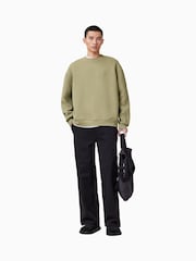 AllSaints Green Haven 100% Organic Cotton Crew Sweatshirt - Image 4 of 8