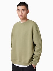 AllSaints Green Haven 100% Organic Cotton Crew Sweatshirt - Image 5 of 8