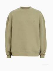 AllSaints Green Haven 100% Organic Cotton Crew Sweatshirt - Image 8 of 8
