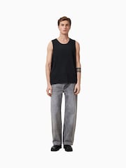 AllSaints Black 100% Organic Cotton Denver Vest - Image 3 of 8