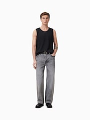 AllSaints Black 100% Organic Cotton Denver Vest - Image 6 of 8