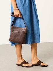 FatFace Annie Chocolate Brown Crossbody Bag - Image 2 of 4