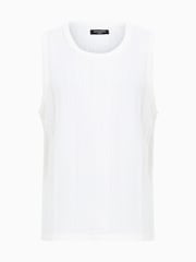AllSaints White 100% Organic Cotton Denver Vest - Image 6 of 6