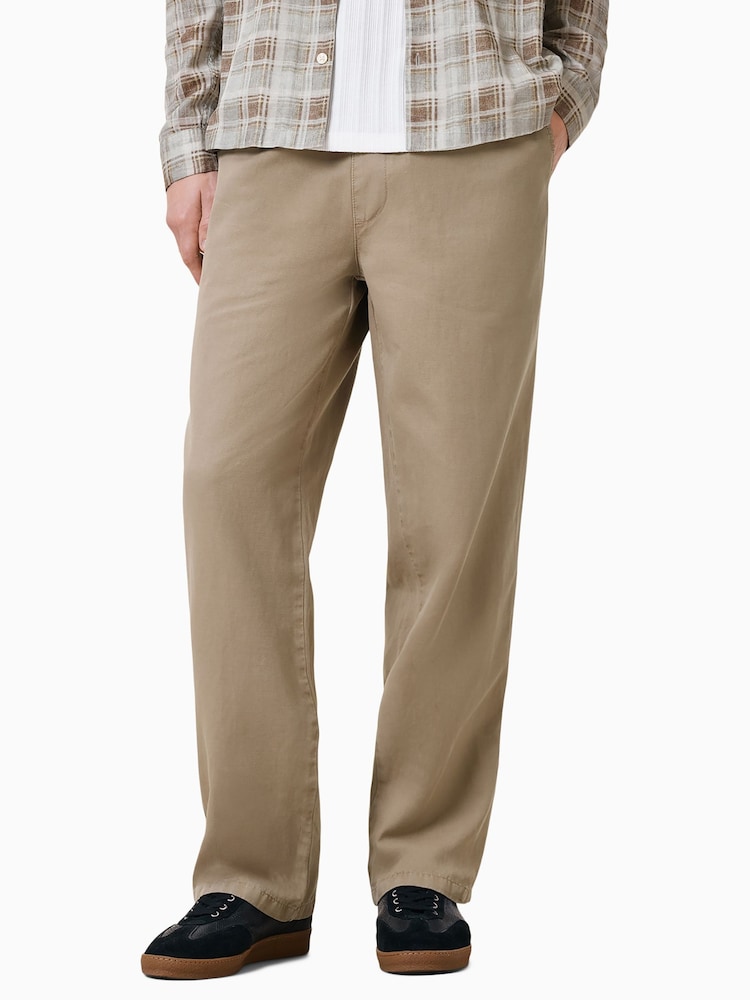 AllSaints Brown Hanbury Trousers - Image 1 of 8