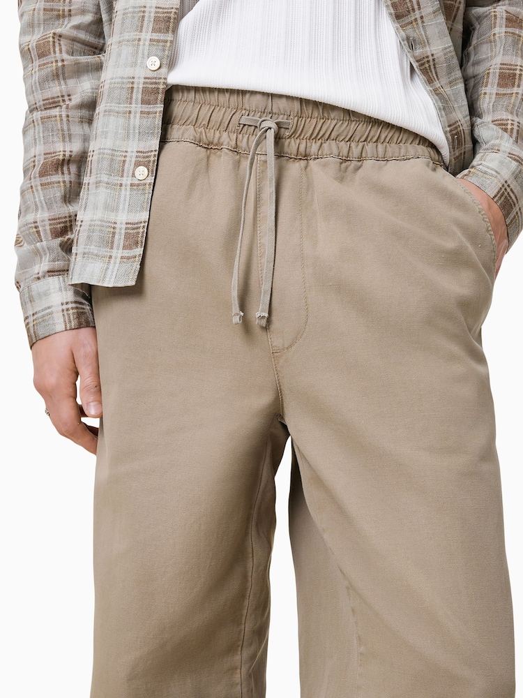 AllSaints Brown Hanbury Trousers - Image 6 of 8