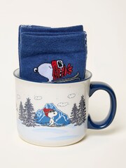 FatFace Mens Skiing Snoopy Socks in a Mug - Imagem 1 de 3