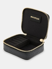 Whistles Black Lotta Mini Jewellery Box - Image 3 of 5