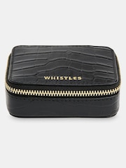 Whistles Black Lotta Mini Jewellery Box - Image 5 of 5