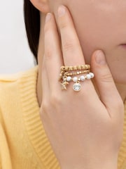 Bibi Bijoux Gold Tone Seaside Ring Set - Image 2 of 3